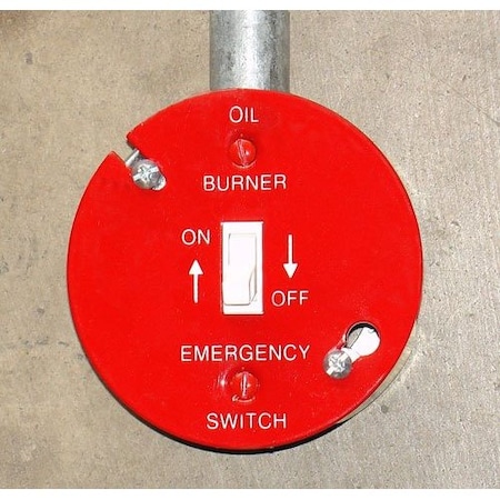Southwire Electrical Box Cover, Round, Powder Coated Galvanized Steel, Toggle and Flat Cover 54CBPO
